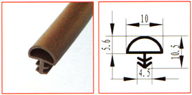 Slot Type Wooden Door Weather Seal Strip - China Rubber Strip